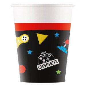 Set 8 pahare Gaming Party, 200 ml