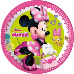 Set 8 farfurii Party Minnie Mouse, 23 cm