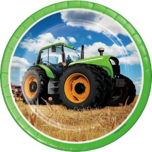 Set 8 farfurii Tractor Time, 23 cm