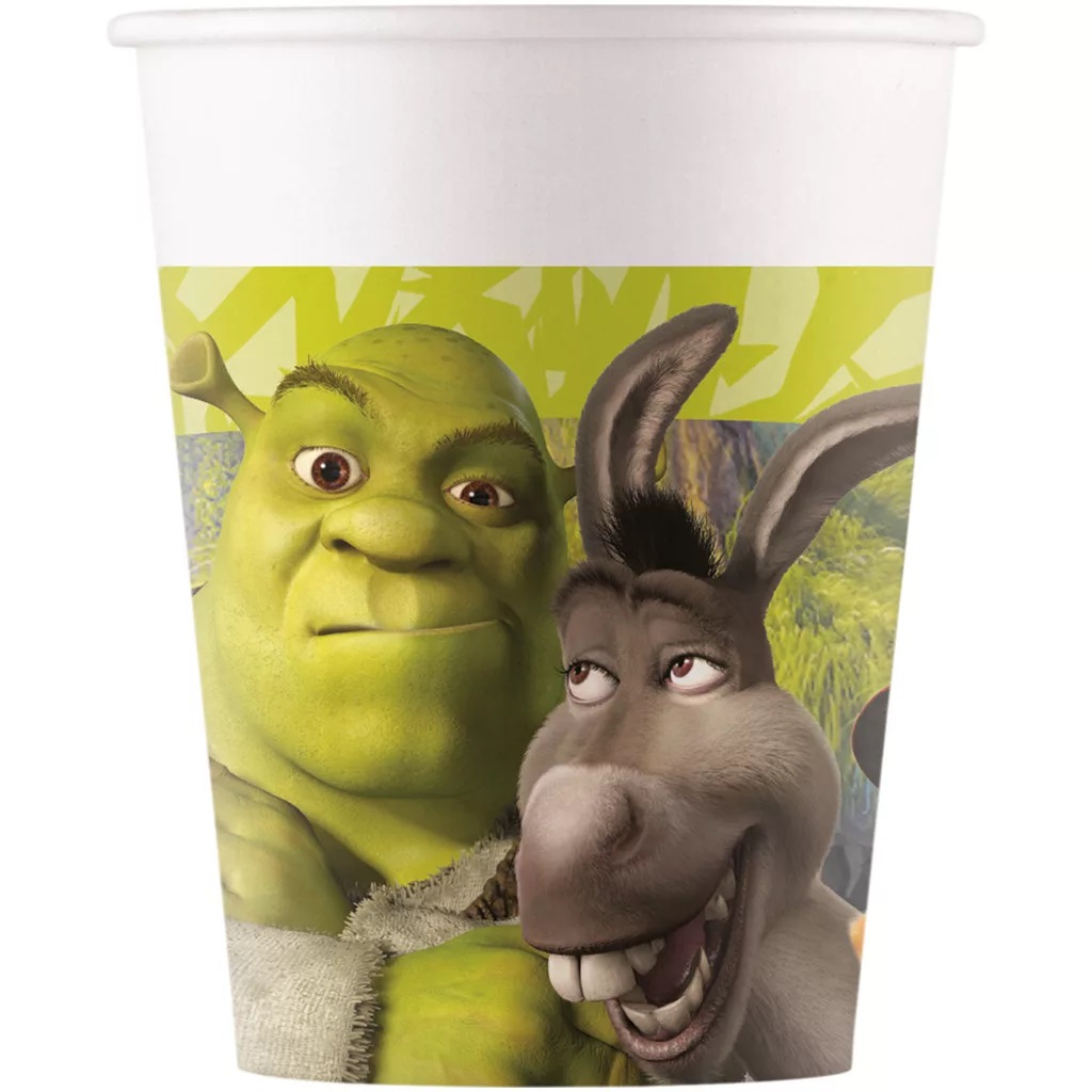 Set 8 pahare Shrek Adventure, 200 ml