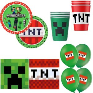 Set Petrecere Minecraft-Pixels, 8 persoane